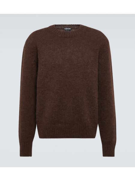 Пуловер от алпака вълна Tom Ford кафяво