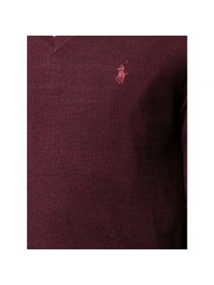 Sweter slim fit Ralph Lauren czerwony