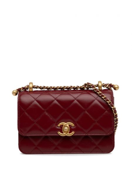 Taška přes rameno Chanel Pre-owned červená