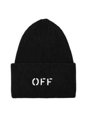 Dzianinowa czapka relaxed fit Off-white