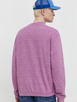 Bluza bawełniana Quiksilver różowa
