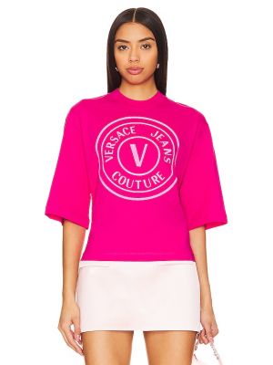 T-shirt Versace Jeans Couture rosa