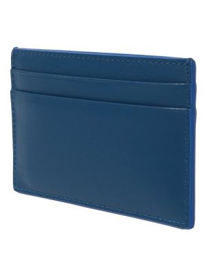 Кожаный кошелек Alexander Mcqueen синий