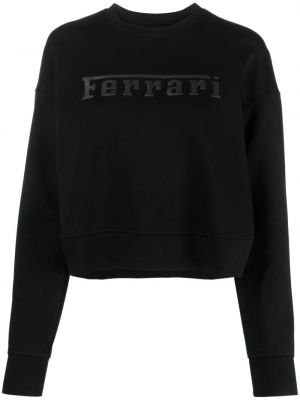 Jersey sweatshirt mit print Ferrari schwarz