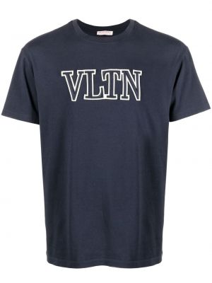 T-shirt ricamato Valentino Garavani blu