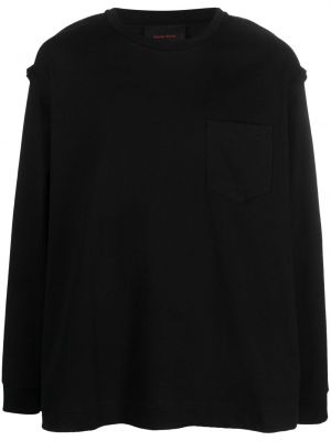 Βαμβακερή μπλούζα Simone Rocha μαύρο