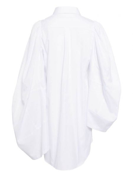 Asimetriška medvilninė marškiniai Comme Des Garçons balta