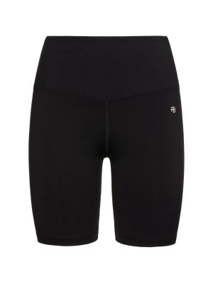 Pantalones cortos de tela jersey Anine Bing negro
