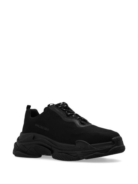 Sneakersy chunky Balenciaga Triple S czarne