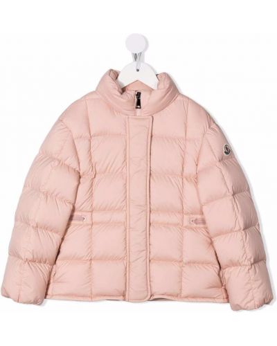 Lang jakke for jenter Moncler Enfant rosa