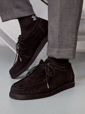 Кожаные кроссовки на шнуровке Zign черные
