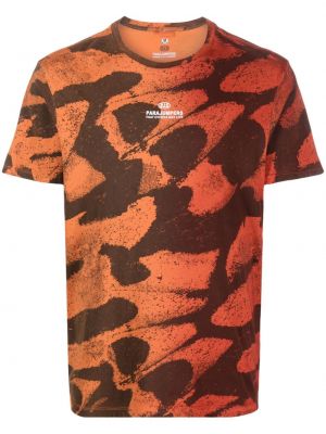 T-shirt con stampa Parajumpers arancione