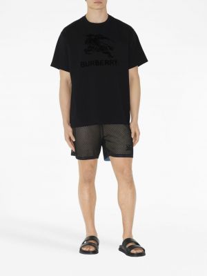 T-shirt mit print Burberry schwarz