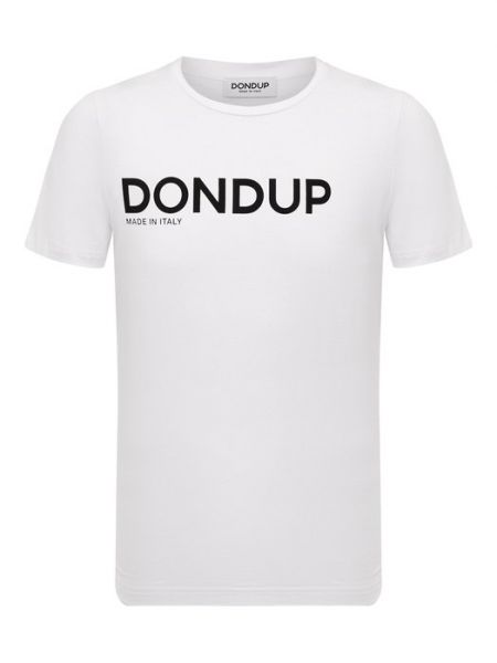 Хлопковая футболка Dondup белая