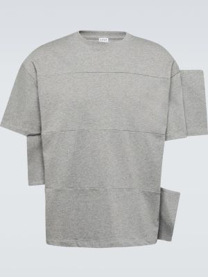 T-shirt di cotone in jersey Loewe grigio