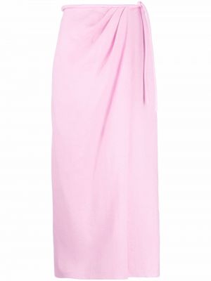 Midi sukně Nanushka, růžová