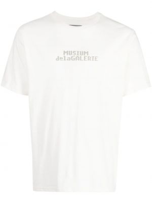 T-shirt con stampa Musium Div. bianco