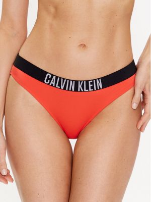 Бански Calvin Klein Swimwear оранжево