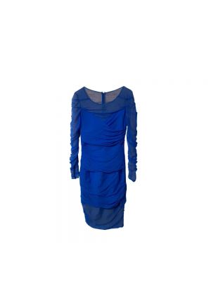 Sukienka Versace Pre-owned niebieska