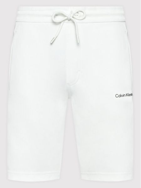Spodenki sportowe Calvin Klein, biały