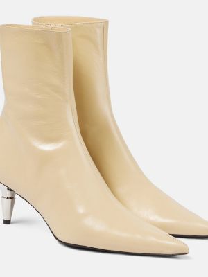 Leder ankle boots Proenza Schouler beige