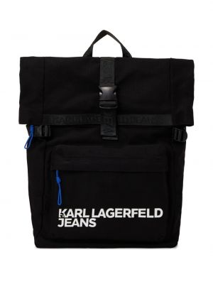 Hátizsák nyomtatás Karl Lagerfeld Jeans fekete