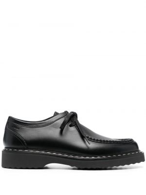 Pantofi oxford cu șireturi din piele din dantelă Bally negru