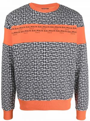 Trykt sweatshirt Balmain svart