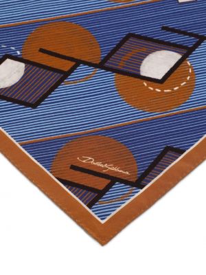 Raštuotas šilkinis kaklaraištis su kišenėmis Dolce & Gabbana ruda