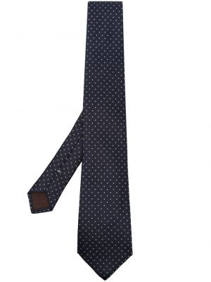 Μεταξωτή γραβάτα με σχέδιο Canali μπλε