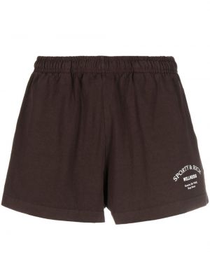 Shorts Sporty & Rich brun