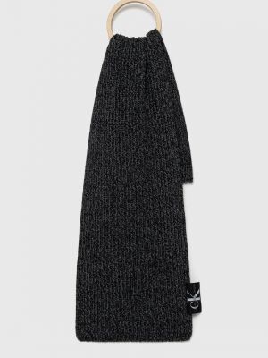 Вълнен шал Calvin Klein Jeans черно