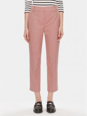 Rovné kalhoty Tommy Hilfiger růžové