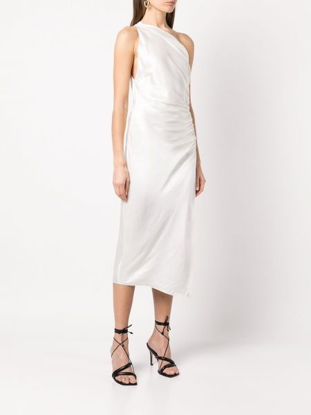 Asymetrické večerní šaty Michelle Mason bílé