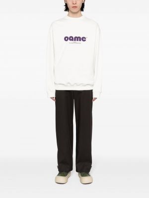 Sweatshirt mit print mit rundem ausschnitt Oamc weiß