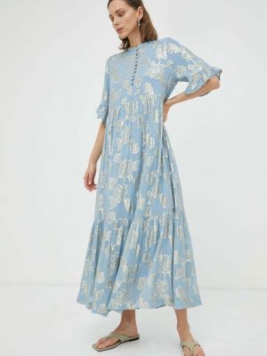 Sukienka długa Bruuns Bazaar niebieska