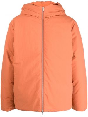 Палто с качулка Jil Sander оранжево