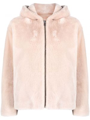 Kapucnis dzseki Yves Salomon rózsaszín
