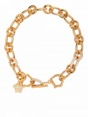 Collana con cristalli Versace oro