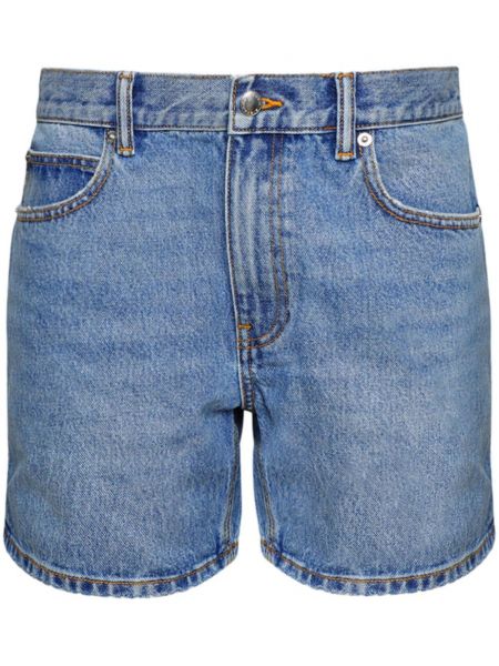 Low waist jeans shorts Alexander Wang blau