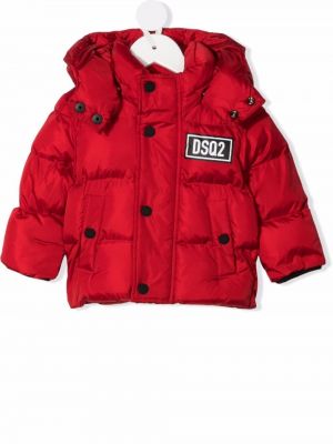 Hette lang jakke for jenter Dsquared2 Kids rød