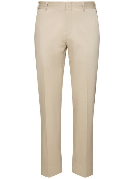 Pantalones de algodón Brioni beige
