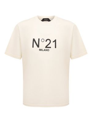 Хлопковая футболка N21 белая