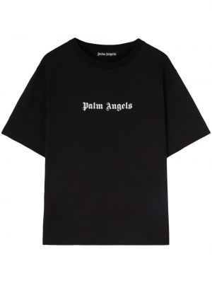 Raštuotas medvilninis marškinėliai Palm Angels