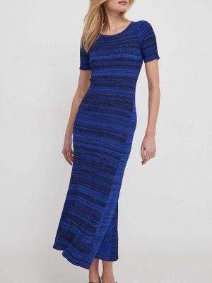 Sukienka długa Desigual niebieska