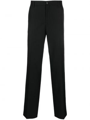 Vlněné rovné kalhoty Filippa K černé