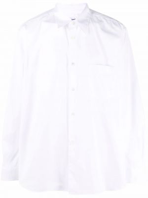Daunen einfarbige hemd mit geknöpfter Comme Des Garçons Shirt weiß
