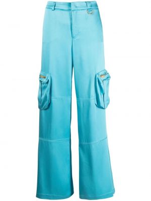 Pantaloni cu croială lejeră Blumarine albastru