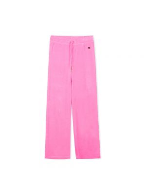 Welurowe spodnie Busnel różowe