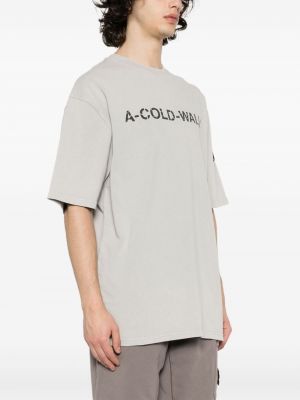 T-shirt di cotone A-cold-wall* grigio